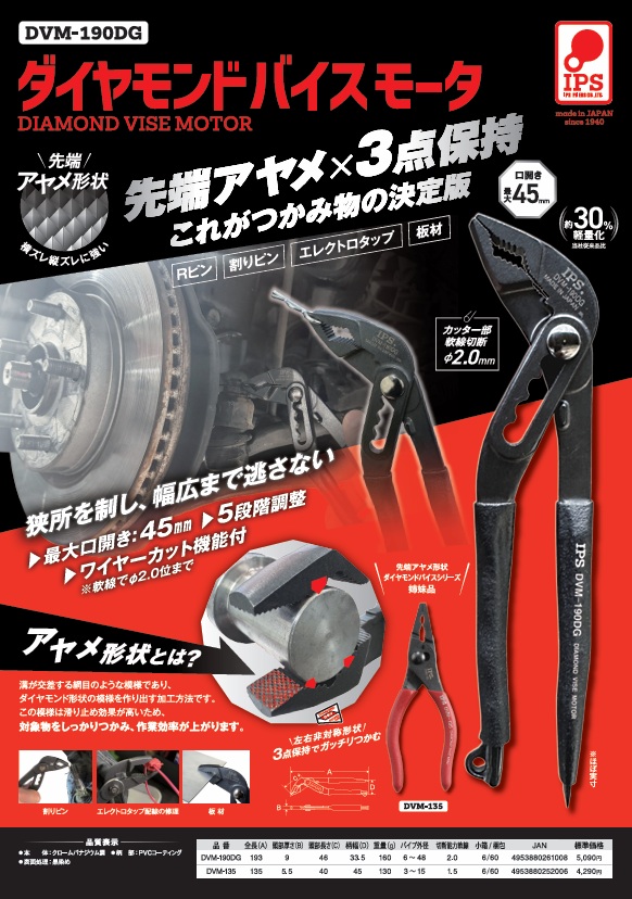 カタログ表紙:<新商品>ダイヤモンドバイスモータ DVM-190DG